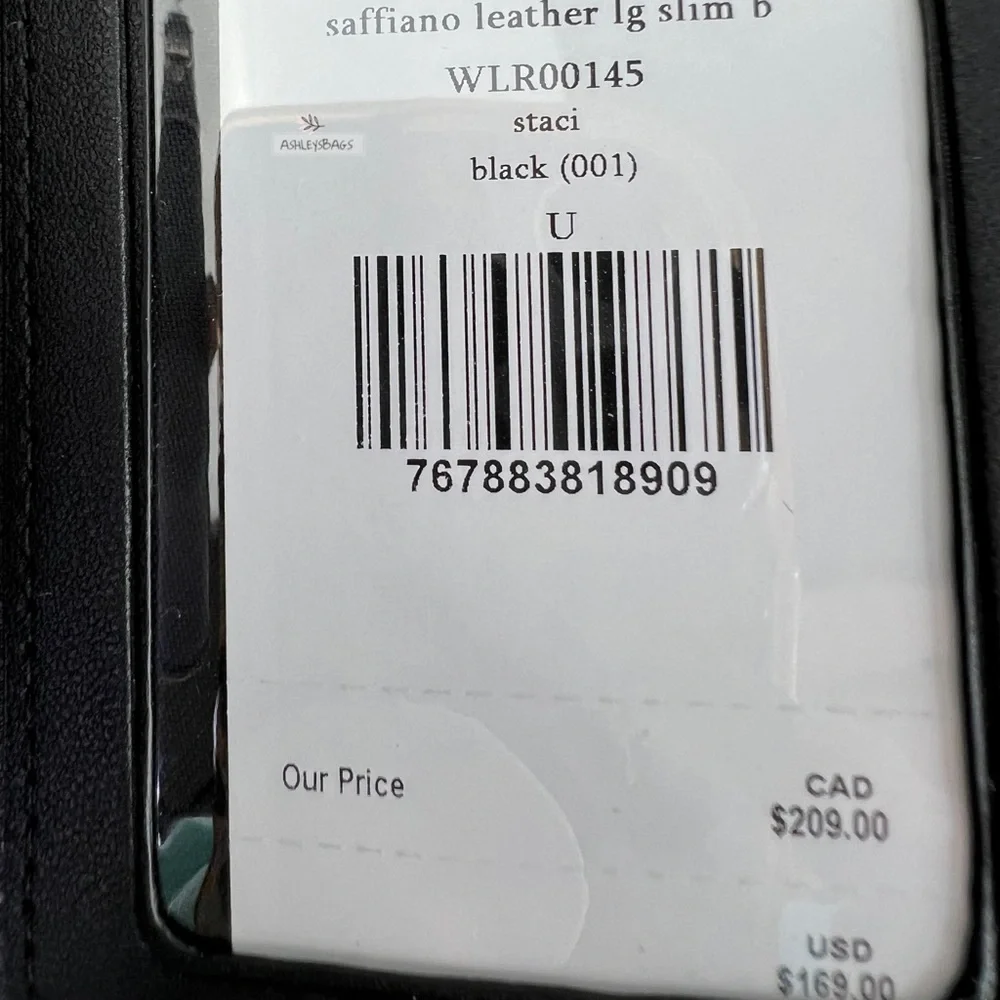 Kate Spade Staci Large Slim Bifold Wallet In Black - Picture 5 of 5